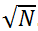 sqrt n
