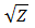 sqrt n